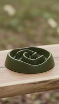 Stainless Steel Slow Feeder Bowl with Rubber Base