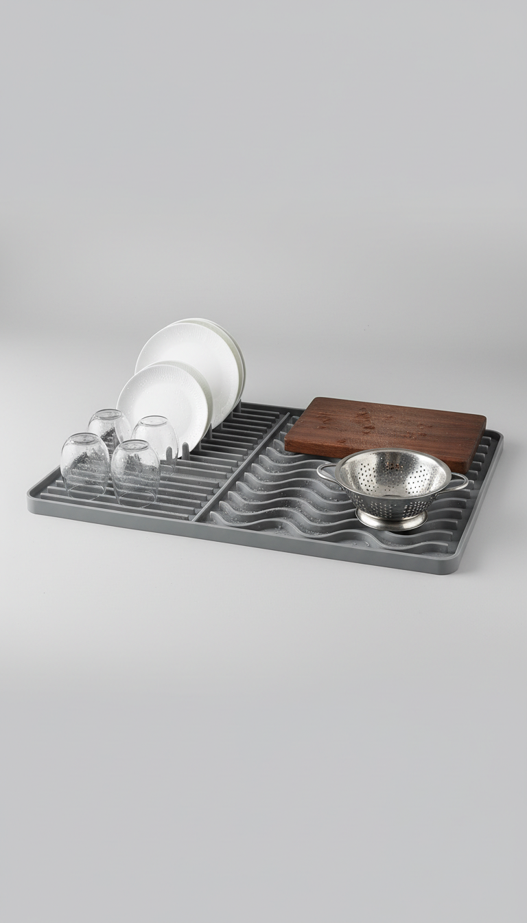 Roll-Up Silicone Dish Drying Mat